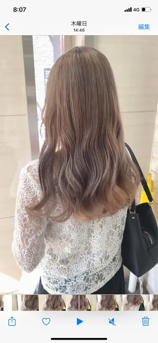 ロング カラー ヘアアレンジ 代表🎀 ふわモテ愛 され髪🩷yumiのヘアスタイル