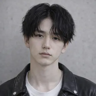 メンズ 表参道フェザーパーマ ニュアンスパーマのヘアスタイル