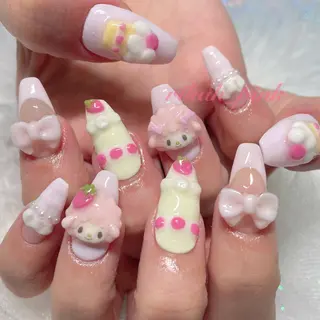 ネイル GO TODAY シェアサロン 新宿Gratia所属・rika.H🦋 個性派スカルプネイルのネイルデザイン