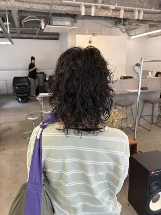 ミディアム パーマ 【お洒落パーマ】 Elme　肥塚康汰郎のヘアスタイル