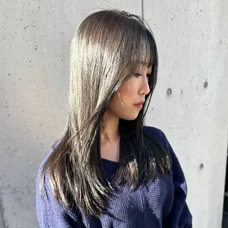 ロング カラー メンズカット✂️山下 吉祥寺/透明感カラーのヘアスタイル