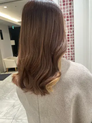 ロング 韓国風パーマ/ヘア セット/店長みづきのヘアスタイル