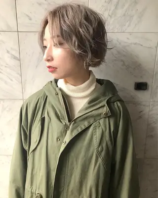 ショート カラー 🧡色落ちまで2度綺 麗なカラー🧡ヨシキのヘアスタイル