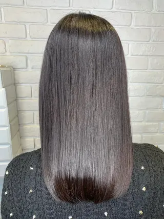 カラー パーマ 髪質改善/縮毛矯正 艶カラー/珠聡のヘアスタイル