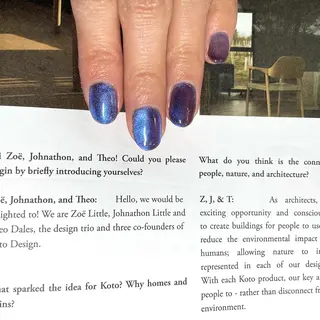 ネイル anyora nail salon所属・大人ワンホン キラキラ／Ayanoのネイルデザイン