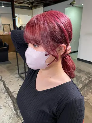 カラー La fith hair ray 札幌店所属・顔まわり/W カラー/リョウのヘアスタイル