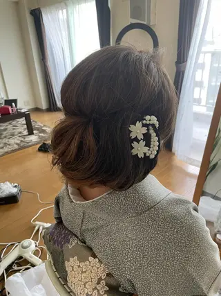 セミロング ヘアアレンジ HempBeauty 浅野アサミのヘアスタイル