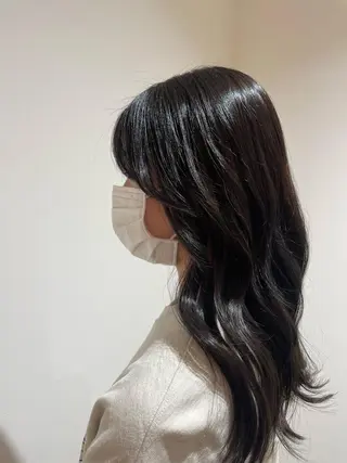 セミロング 韓国/顔周りカット /キム チョウヒのヘアスタイル