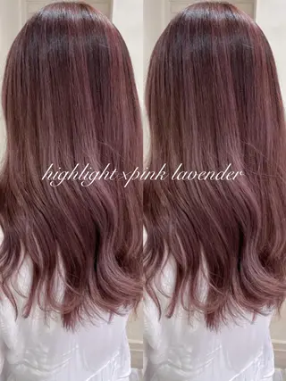 セミロング カラー 横浜🍒ルーツカラー エクステ／RIEのヘアスタイル