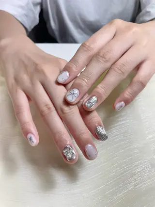 ネイル By moonネイル 🌷ワンホン/韓国風のネイルデザイン