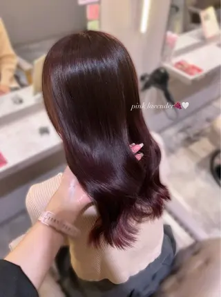 セミロング カラー 🤍ふんわりアイドル カラー🎀Rio🪽のヘアスタイル