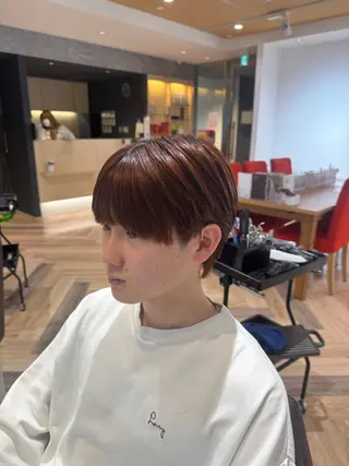 ショート メンズ メンズ特化/ センターパート/八谷のヘアスタイル