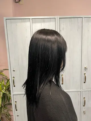 セミロング カラー レイヤー/透明感/髪 質改善/メンズ/佐藤のヘアスタイル