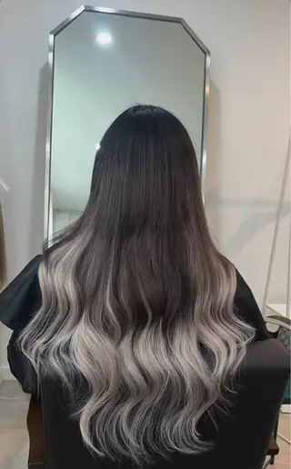 ロング 🎀韓国スリムタッキ 羽エクステ🎀kiiのヘアスタイル