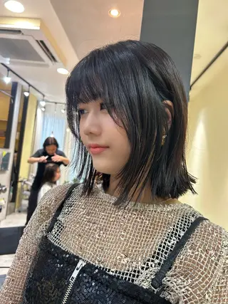 ミディアム hub hair レイヤー/透明感のヘアスタイル