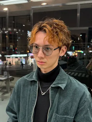 カラー パーマ メンズ 中津/トレンドカラー /美馬本紅亜のヘアスタイル