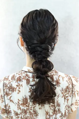 セミロング ヘアアレンジ 石垣廣乃 /Hironoのヘアスタイル