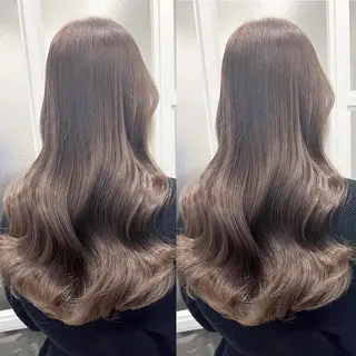 カラー 縮毛矯正/髪質改善 /レイヤー/韓国のヘアスタイル
