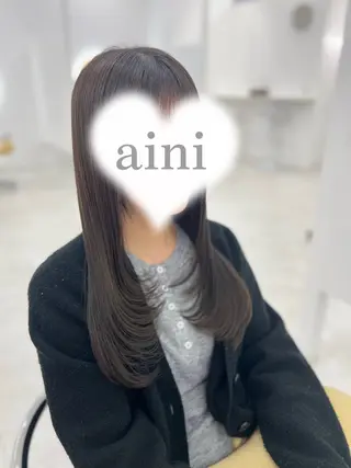 ロング カラー 吉田 悠乃のヘアスタイル