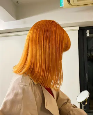 ミディアム カラー ヘアアレンジ flamme Annaのヘアスタイル