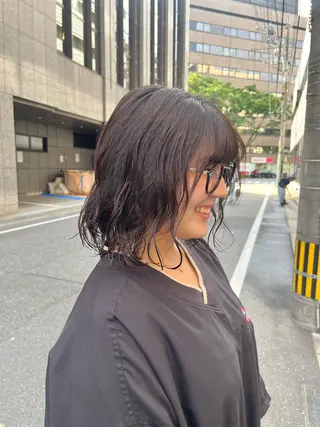 ミディアム パーマ はるか/ CosyVelvetのヘアスタイル