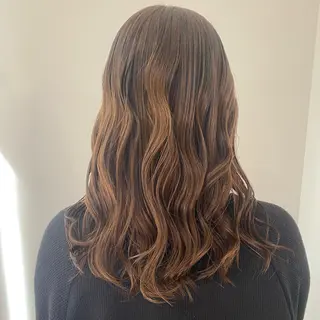 ミディアム カラー ★デザインカラー ハイトーン ももか★のヘアスタイル