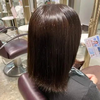 ミディアム カラー フェザーパーマ🌙 毛流れ yuzukiのヘアスタイル