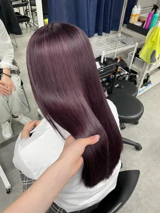 ロング カラー 🎀暖色/ラベンダー /paru🤍のヘアスタイル