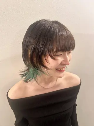 ミディアム and c yumeのヘアスタイル