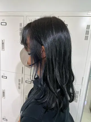 セミロング カラー 【暖色カラー特化】 中山由梨のヘアスタイル