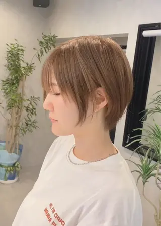 ショート カラー 大林　恵理 【Agu 屋島】のヘアスタイル