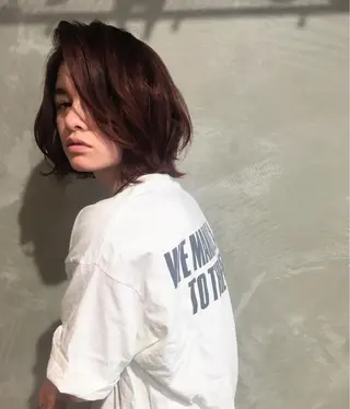 ショート カラー REM 上大岡所属・サトウ .のヘアスタイル