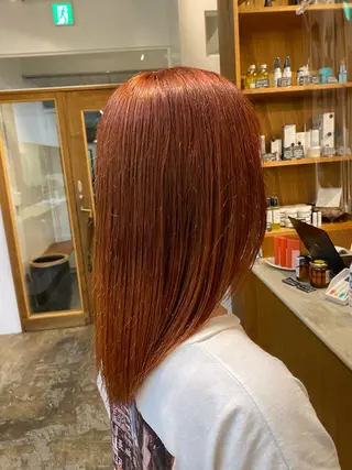 ミディアム カラー Fenster所属・田口 樹理のヘアスタイル