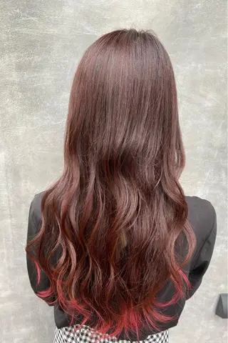 ロング カラー 丸山 明日香のヘアスタイル