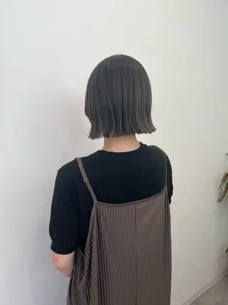 ショート カラー ボブ/ハイトーン 立川loose 下田のヘアスタイル