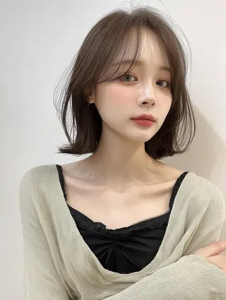 ミディアム カラー レイヤーカット✨ 福井雄登のヘアスタイル