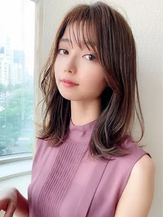 ミディアム AFLOAT/L錦糸町所属・AFLOAT/L 🍀Sachi🍀のヘアスタイル