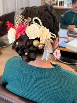 ヘアアレンジ ハイトーン/ダブル カラー/あやかのヘアスタイル