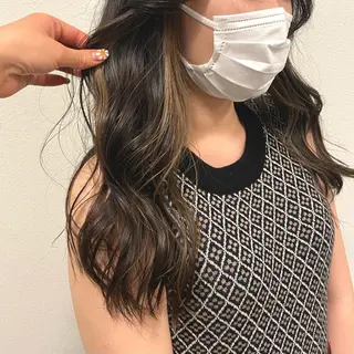 ロング カラー benji名駅店所属・透け感カラー/ momo🦕🌱のヘアスタイル