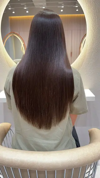 セミロング カラー レイヤー❣️縮毛矯正 川村利幸のヘアスタイル