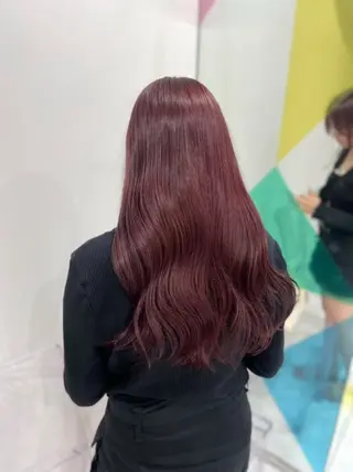 ロング カラー トレンド暖色ヘア🍒 miu🍒のヘアスタイル