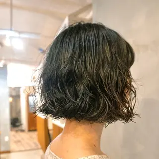 ミディアム パーマ 🌿ボブ パーマ高橋啓太🌿のヘアスタイル