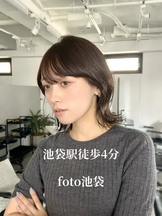 ミディアム カラー 池袋ボブ/美髪 縮毛矯正taigaのヘアスタイル