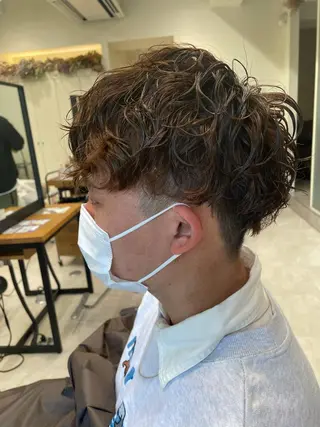 メンズ ボブ/インナーカラー /眉毛/Miyuのヘアスタイル