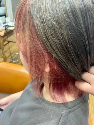 ミディアム カラー 美容室 Jフィドルファドル所属・わきた かずなのヘアスタイル