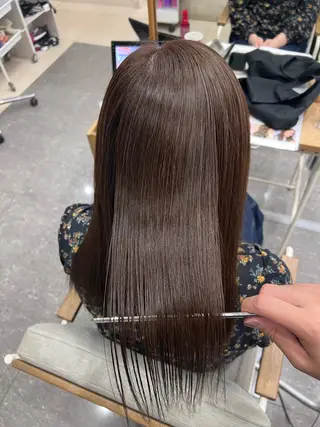 ロング カラー 太白区白髪ぼかし/ ボブカット/千葉達人のヘアスタイル