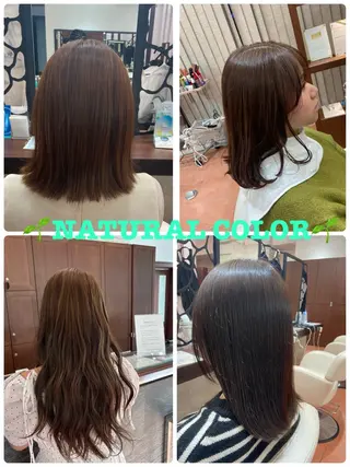 カラー ヘアアレンジ 透明感✨️艶カラー 井戸大喜のヘアスタイル