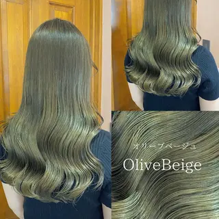 セミロング カラー 透明感カラー/韓国 ヘア🩶yuri🩵のヘアスタイル