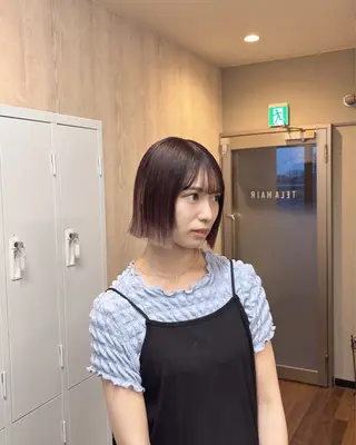 ミディアム 🩵 honoka🩵のヘアスタイル