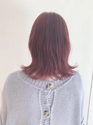 ミディアム カラー なりたいが叶う ながしまじゅんきのヘアスタイル